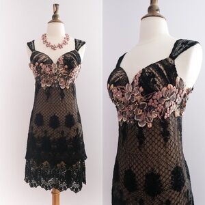 Ema Savahl Floral Lace Dress Y2K